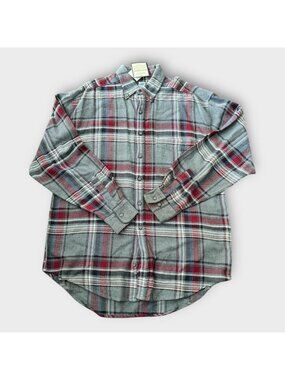 NWT Basic Equipment Men M Vintage 90s Plaid Shirt Button Down Casual L/S Flannel